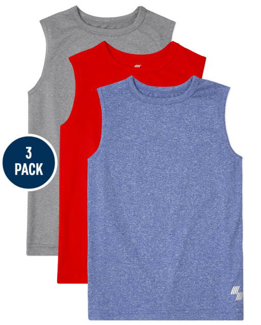 Boys PLACE Sport sin mangas Performance Muscle Tank Top 3-Pack