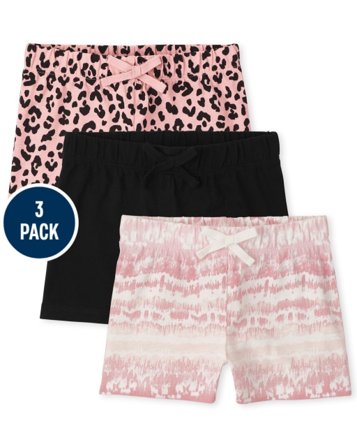 Pack de 3 shorts de punto con estampado Mix And Match para niñas
