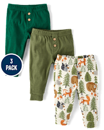 Lot de 3 pantalons pour bébé garçon à imprimé animal - Homegrown by Gymboree