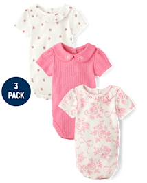 Lot de 3 bodies à fleurs pour bébé fille - Homegrown by Gymboree