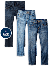 Boys Straight Jeans 3-Pack