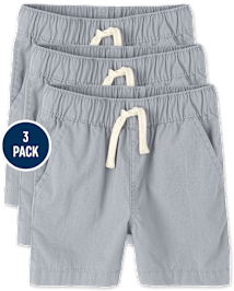 Lot de 3 shorts de jogging à enfiler pour bébé et tout-petit garçon