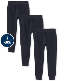 Boys Fleece Jogger Pants 3-Pack