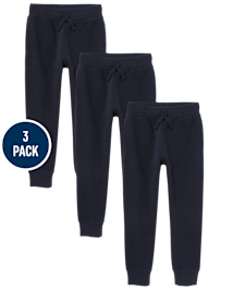 Lot de 3 pantalons de jogging en molleton pour garçon