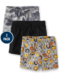 Lot de 3 shorts Jungle pour bébé garçon