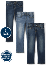 Boys Straight Jeans 3-Pack