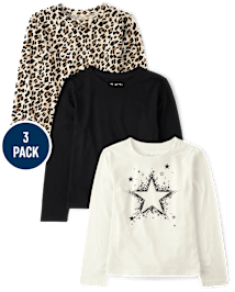 Girls Graphic Tee Shirt 3-Pack