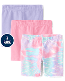 Toddler Girls Print Bike Shorts 3-Pack