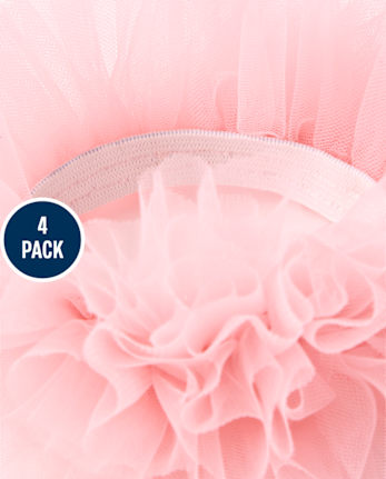 Girls Tulle Hair Clip 4-Pack - Prima Ballerina