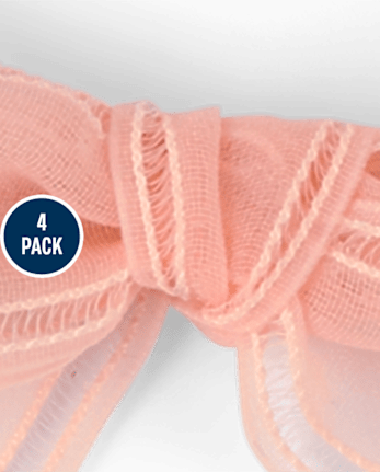 Girls Bow Hair Clip 4-Pack - Enchanted Garden
