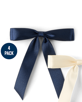 Girls Bow Hair Clip 4-Pack - Blue Sky Mountain