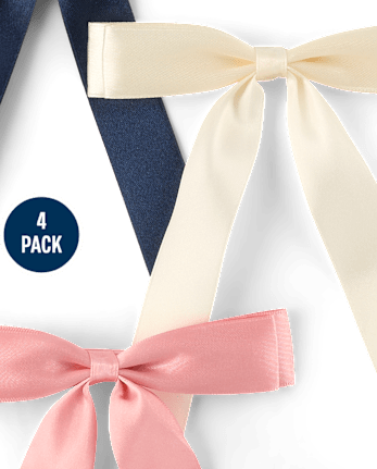 Girls Bow Hair Clip 4-Pack - Blue Sky Mountain