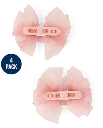 Girls Bow 4-Piece Hair Set - Le Petite Ballet
