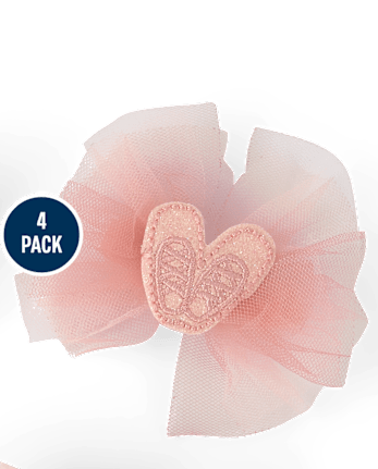 Girls Bow 4-Piece Hair Set - Le Petite Ballet