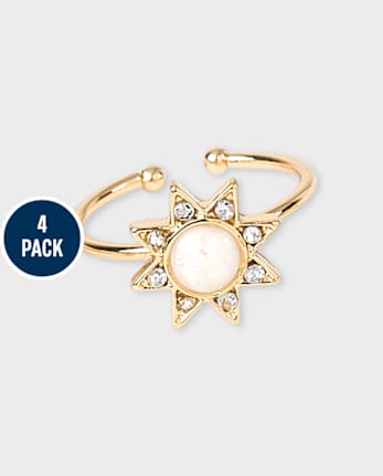 Tween Girls Celestial Ring 4-Pack