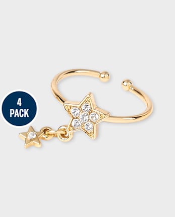 Tween Girls Celestial Ring 4-Pack