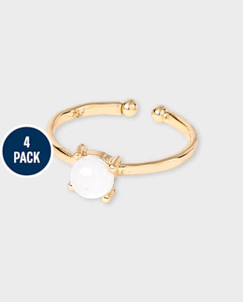 Tween Girls Celestial Ring 4-Pack
