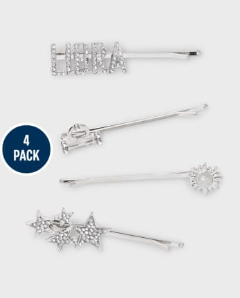 Tween Girls Libra Zodiac Bobby Pin 4-Pack