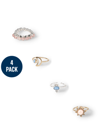 Tween Girls Cosmic Ring 4-Pack