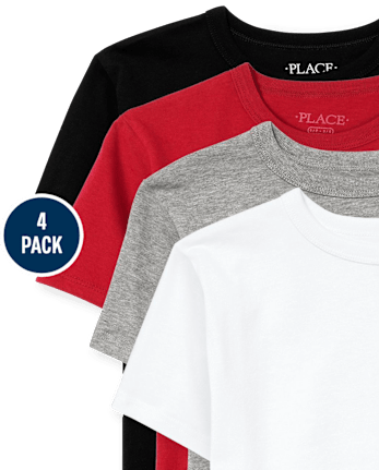 Paquete de 4 camisetas para niño