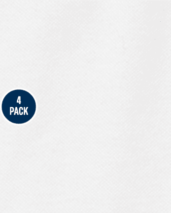 Lot de 4 polos uniformes en piqué à volants pour filles