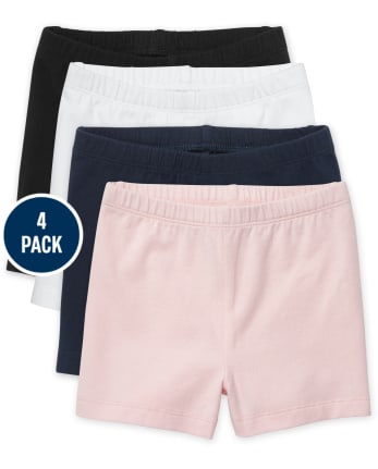 Toddler Girls Cartwheel Shorts 4-Pack