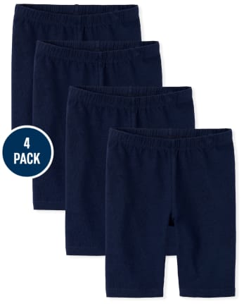 Girls Mix And Match Knit Regular Bike Shorts 4-Pack | The Children's ...
