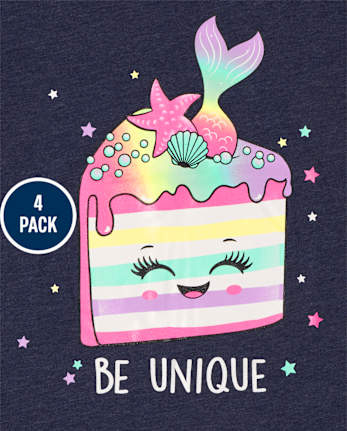 Girls Food Graphic Tee 4-Pack