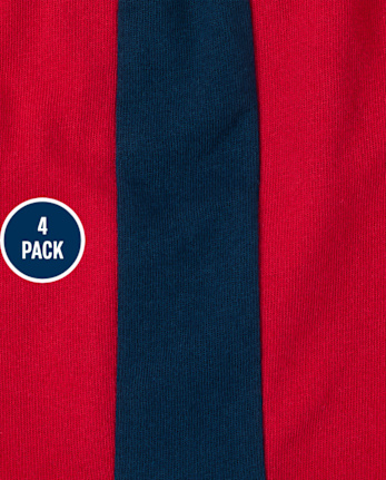 Toddler Boys Side Stripe Shorts 4-Pack