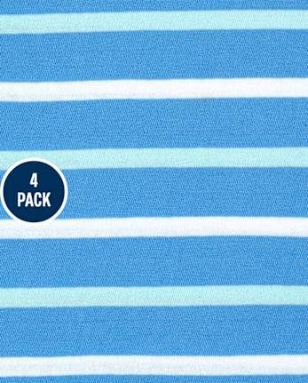 Toddler Boys Striped Top 4-Pack