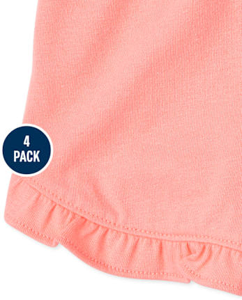 Lot de 4 shorts étoiles pour toute-petite fille