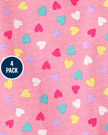 Toddler Girls Print Tee Shirt 4-Pack