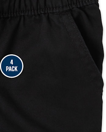 Lot de 4 shorts à enfiler pour toute-petite fille