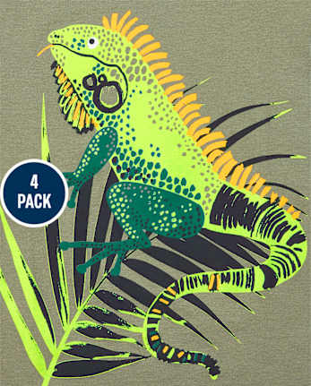 Toddler Boys Animals Graphic Tee 4-Pack
