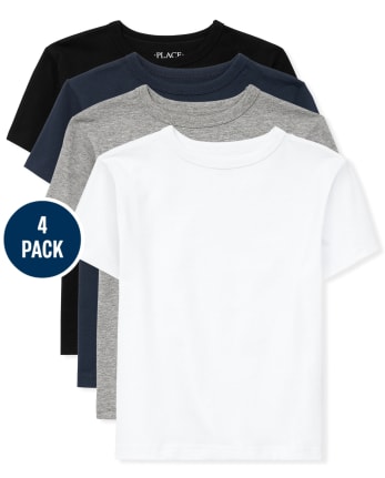 Boys Husky Tee Shirt 4-Pack
