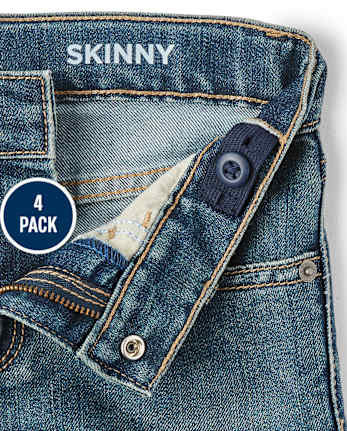 Pack de 4 jeans ajustados para niño - Estrecho