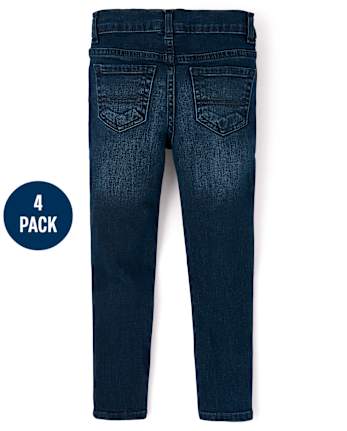 Pack de 4 jeans ajustados para niño - Estrecho