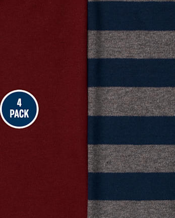 Baby Boys Striped Pants 4-Pack