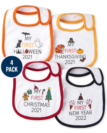Baby My First Bib 4-Pack
