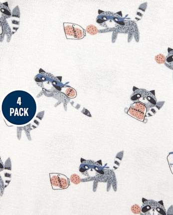 Baby Boys Cookie Bodysuit 4-Pack