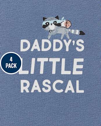 Baby Boys Cookie Bodysuit 4-Pack