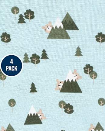 Baby Boys Bear Bodysuit 4-Pack