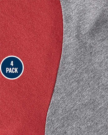 Baby And Toddler Boys Raglan Top 4-Pack