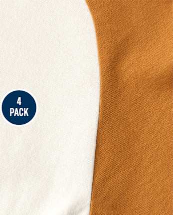 Baby And Toddler Boys Raglan Top 4-Pack