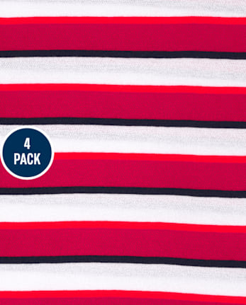 Pack de 4 tops a rayas para niños