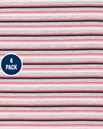 Paquete de 4 tops estampados para niñas