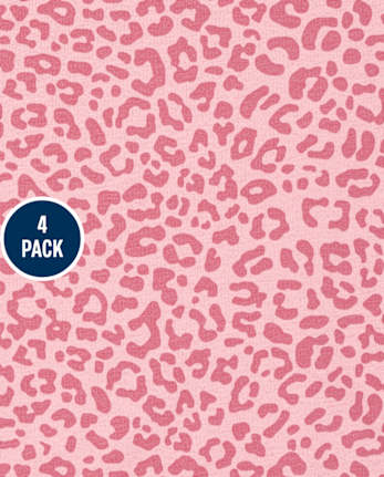 Paquete de 4 tops estampados para niñas