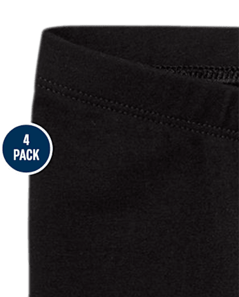 Paquete de 4 calzas para bebés y niñas pequeñas