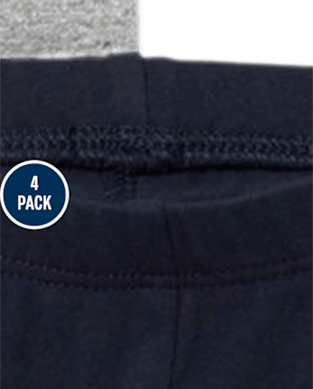 Paquete de 4 calzas para bebés y niñas pequeñas