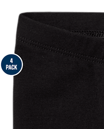 Lot de 4 leggings pour bébés et petites filles